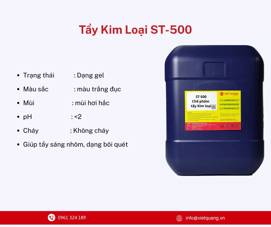 Hóa chất tẩy nhôm, tẩy kim loại ST-500