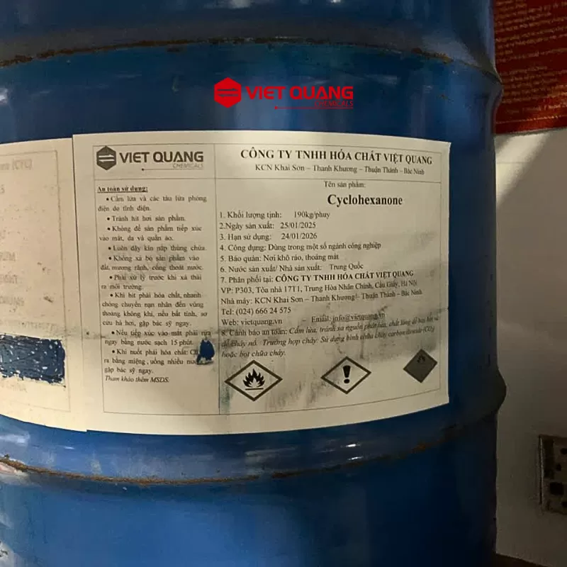 Dung môi công nghiệp Cyclohexanone – C6H10O, Đài Loan / Trung Quốc