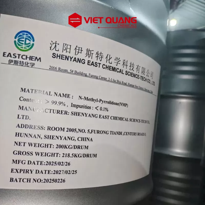 N-Methyl Pyrrolidone (NMP) – C5H9NO, 210kg/phuy