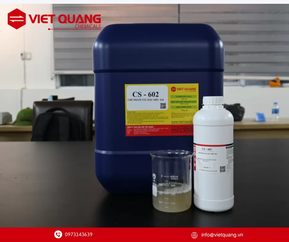 Chế phẩm tẩy dầu siêu âm, CS – 602, tẩy dầu siêu âm