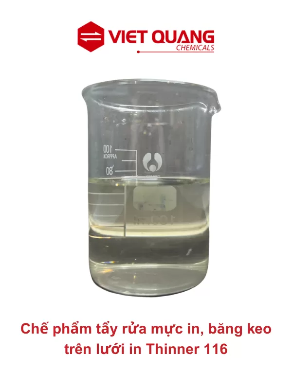 Chế phẩm tẩy rửa mực in, băng keo trên lưới in Thinner 116