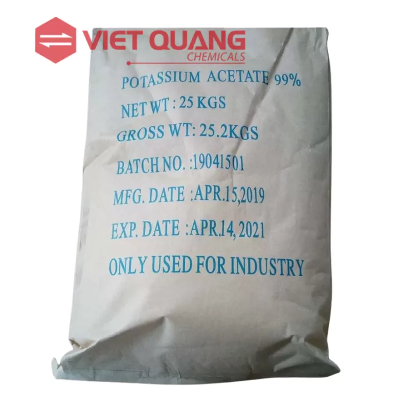 Hóa chất Potassium Acetate – CH3COOK, 25kg/bao (Trung Quốc)