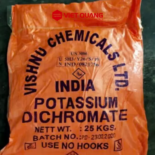 Potassium Dichromate (K2Cr2O7) – Kali Dicromat | Hóa chất Oxy hóa TQ 25kg/bao