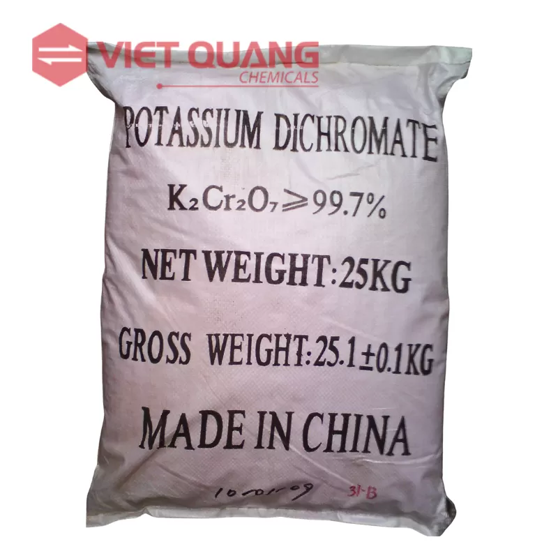 Potassium Dichromate (K2Cr2O7) – Kali Dicromat | Hóa chất Oxy hóa TQ 25kg/bao