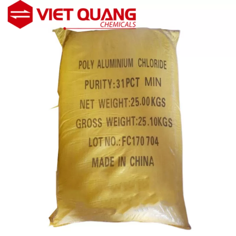 Poly Aluminium Chloride (PAC 31%) – Hóa chất keo tụ PAC | Chất trợ lắng PAC Trung Quốc 25kg/bao
