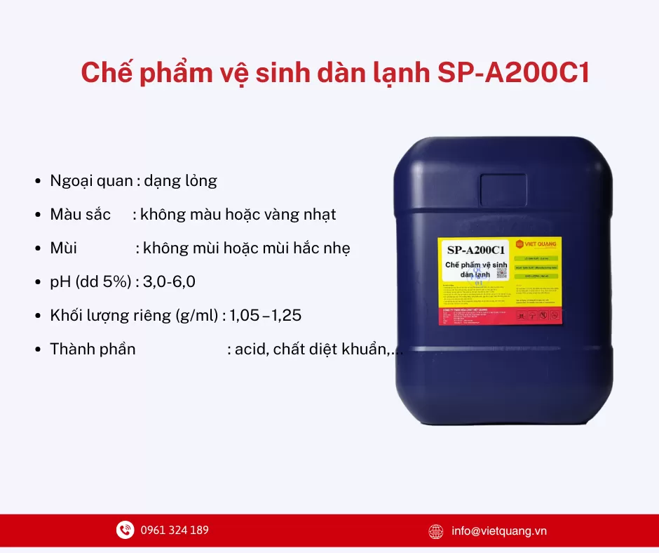 Chế phẩm vệ sinh dàn lạnh SP-A200C1