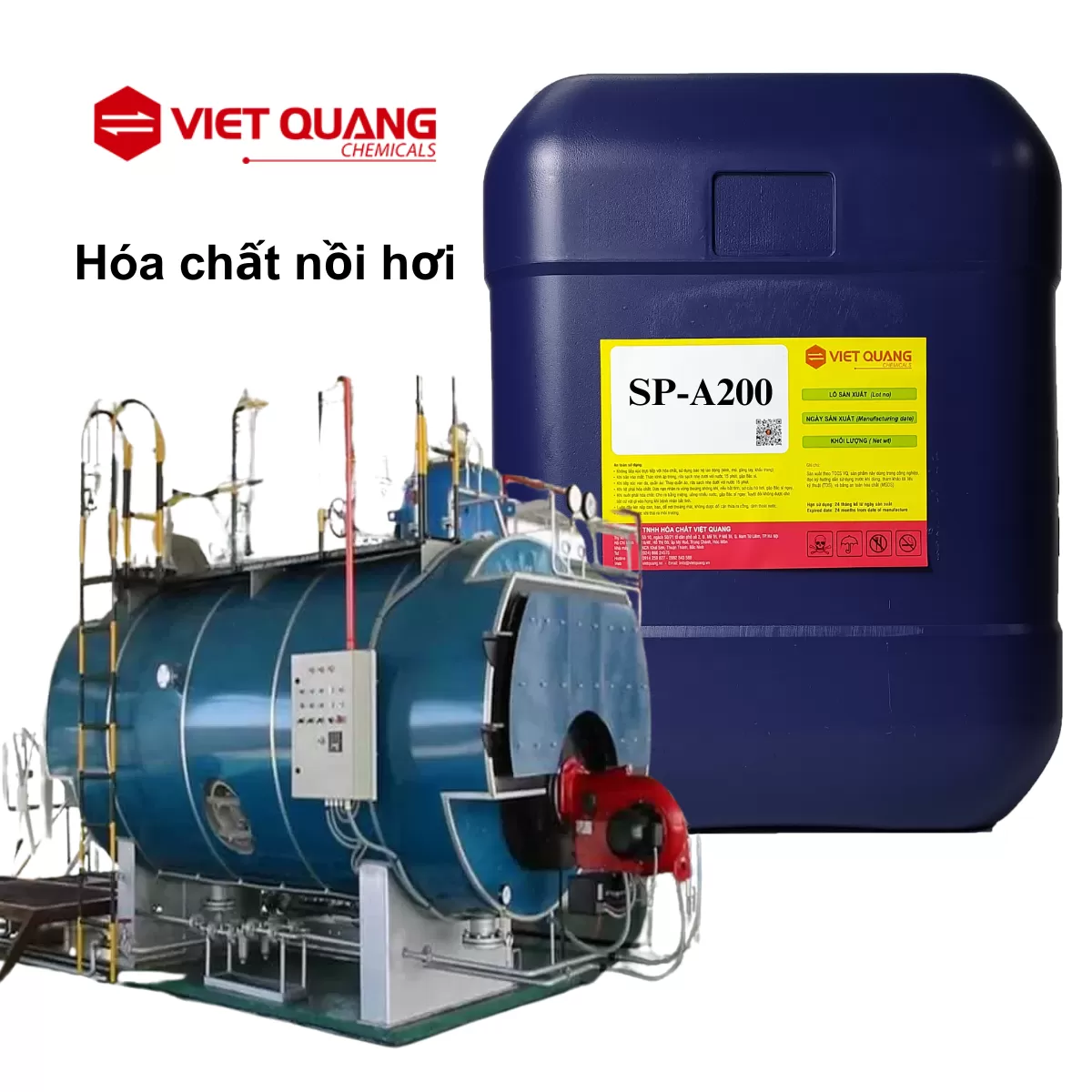 tẩy cáu cặn nồi hơi tẩy cáu cặn đường ống SP-A200