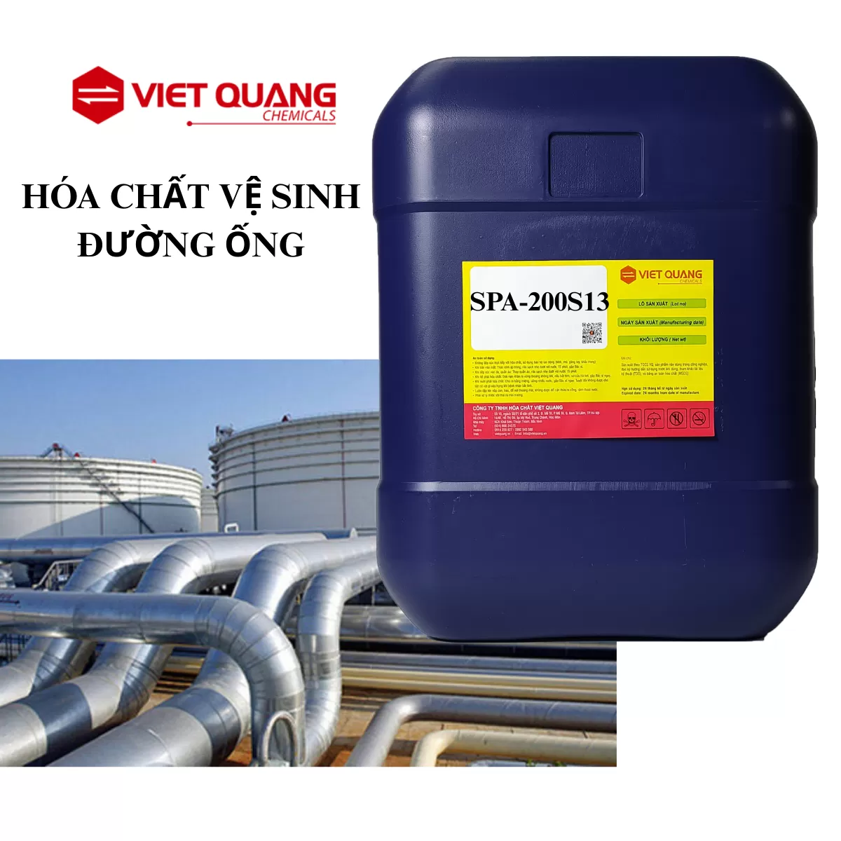 Chế phẩm sục rửa đường ống, SP-A200S13