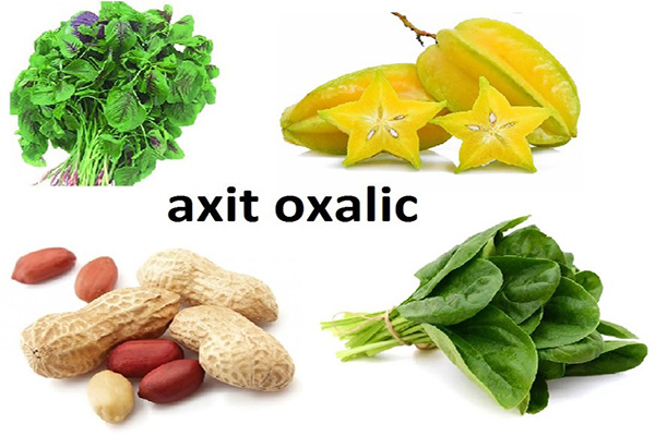 Axit Oxalic có trong thực phẩm tự nhiên