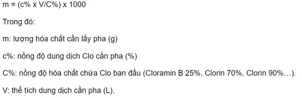 cách pha chế Cloramin B an toàn