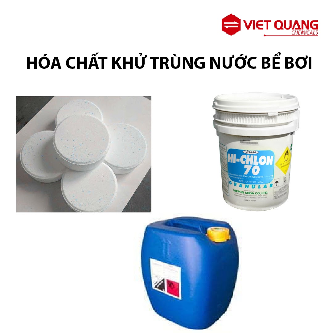 Giá bán hoá chất hồ bơi với nhóm khử trùng