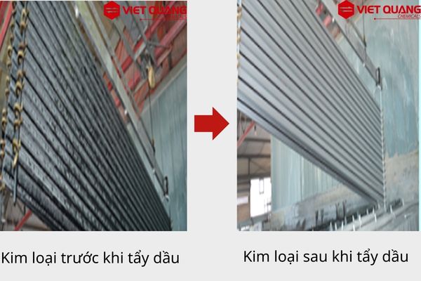 tẩy dầu trên bề mặt kim loại