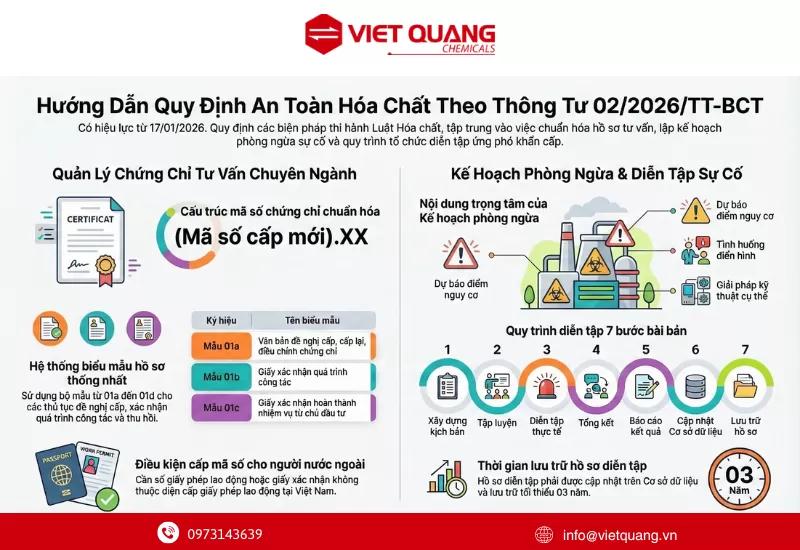 Th&ocirc;ng tư số 02/2026/TT-BCT, c&ocirc;ng nghiệp h&oacute;a chất