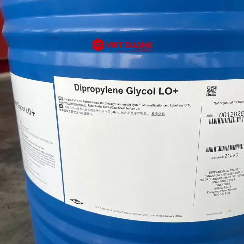 Dipropylene Glycol (DPG) C6H14O3 –  215kg/phuy