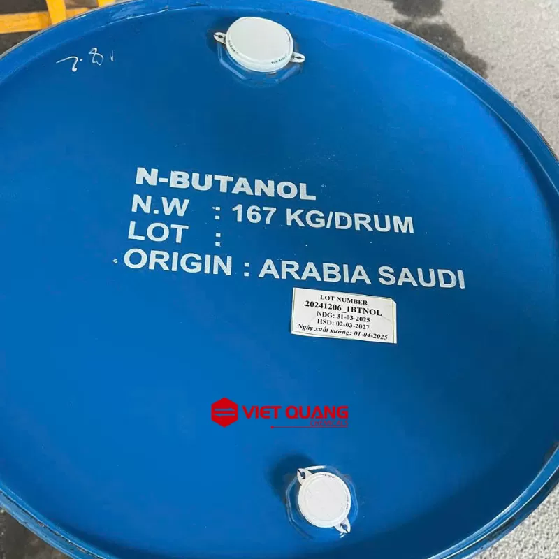 Dung môi N-Butanol – C₄H₁₀O - Dung môi tan hữu cơ dùng trong sơn, mực in, tẩy rửa