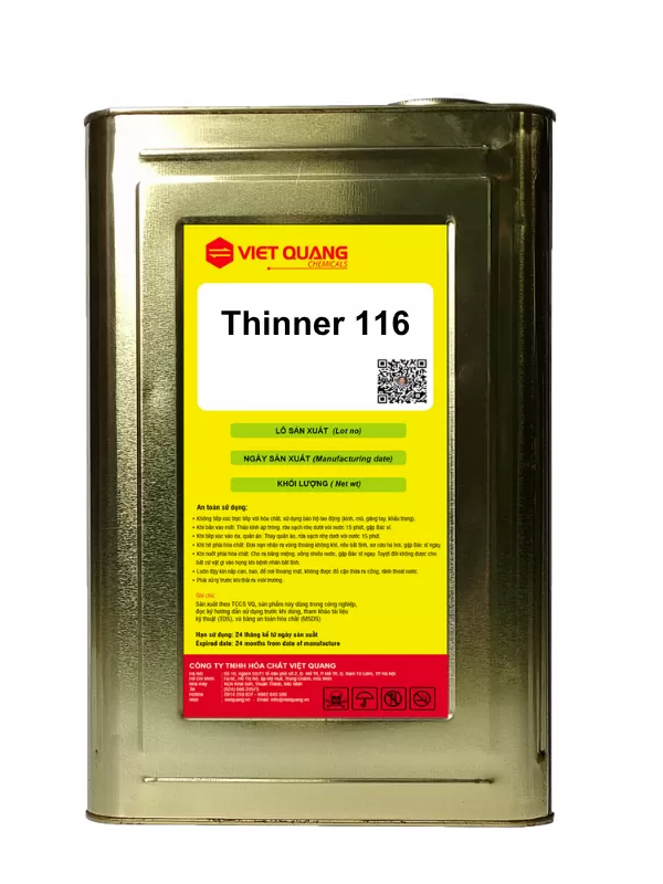 Chế phẩm tẩy rửa mực in, băng keo trên lưới in Thinner 116