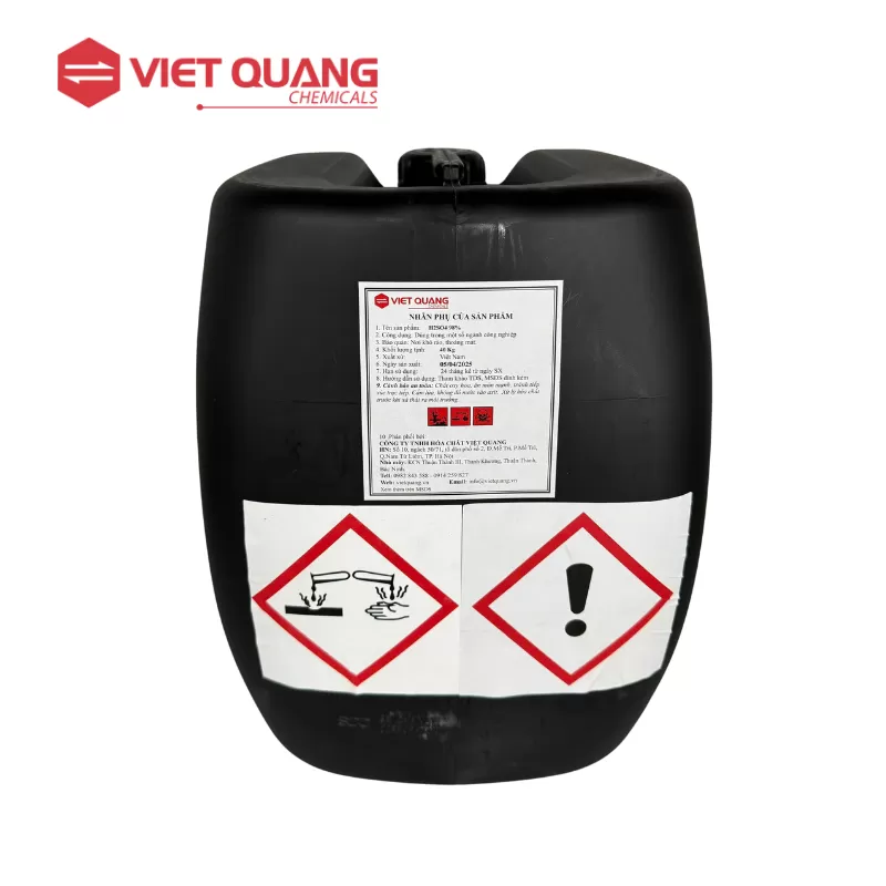 Acid Sulfuric (H2SO4 98%) – Axit Sunfuric Đậm Đặc | Hóa chất H2SO4 Việt Nam