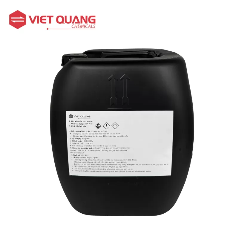 Acid Sulfuric (H2SO4 98%) – Axit Sunfuric Đậm Đặc | Hóa chất H2SO4 Việt Nam