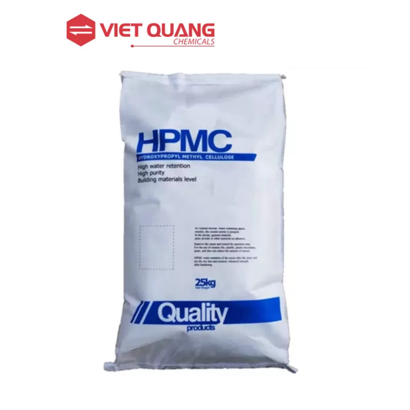 Hydroxy Propyl Methyl Cellulose (HPMC), 25kg/bao, (Trung Quốc)
