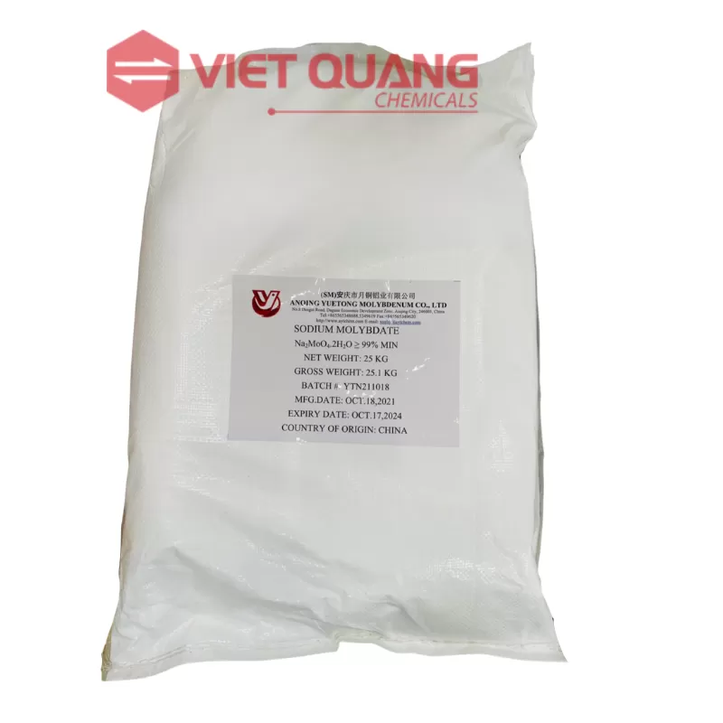 Hóa chất Sodium Molybdate – Na2MoO4.2H2O, 25kg/bao (Trung Quốc)