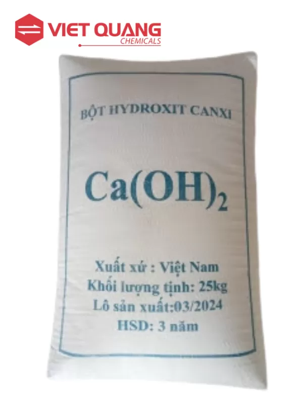 Vôi bột, Ca(OH)2, 25kg/bao, (VN)