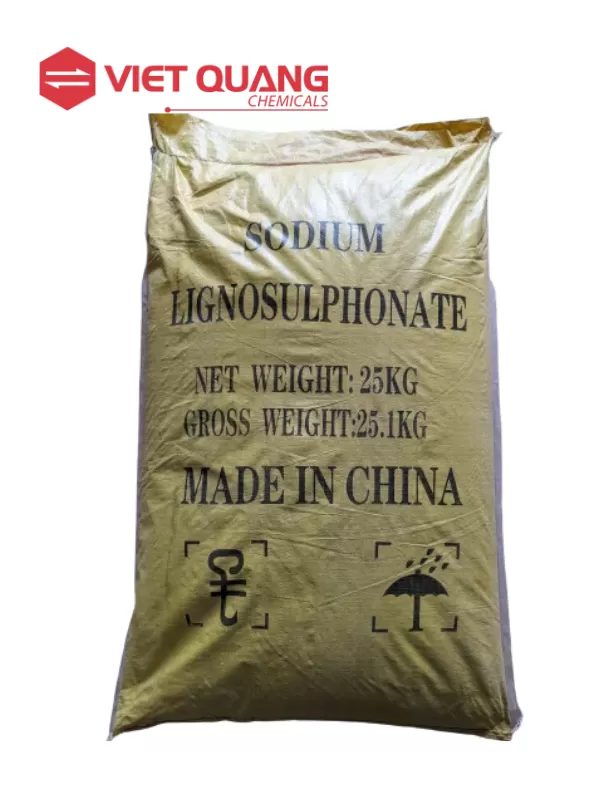 Sodium lignosulfonate C20H24Na2O10S2 (Lignhin), 25kg/bao, (TQ)