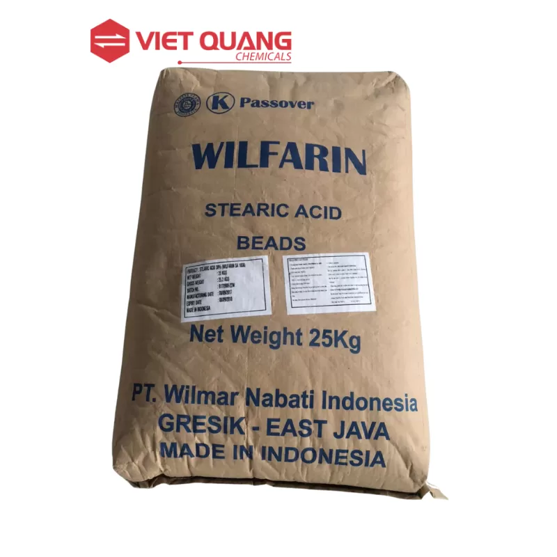 Acid Stearic, CH3(CH2)16COOH, 25kg/bao, Indonesia
