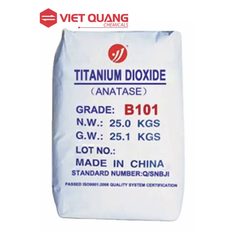 Titan dioxide (TiO2),  25kg/bao