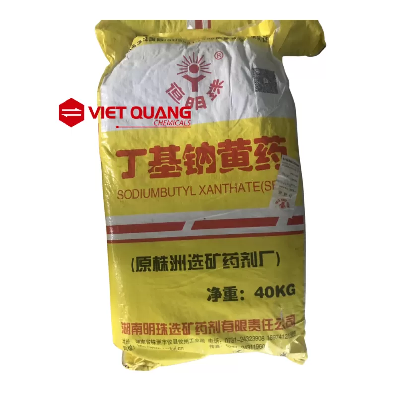 Hóa chất Sodium Butyl Xanthate – C4H9OCSSNa, 40kg/bao (Trung Quốc)
