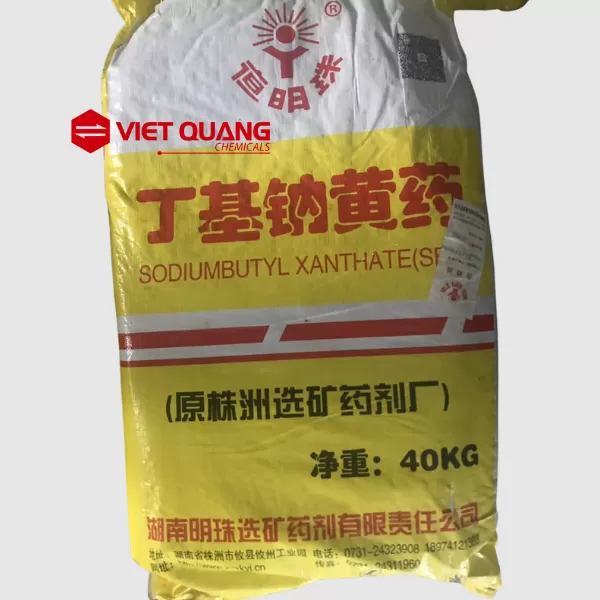 Hóa chất Sodium Butyl Xanthate – C4H9OCSSNa, 40kg/bao (Trung Quốc)