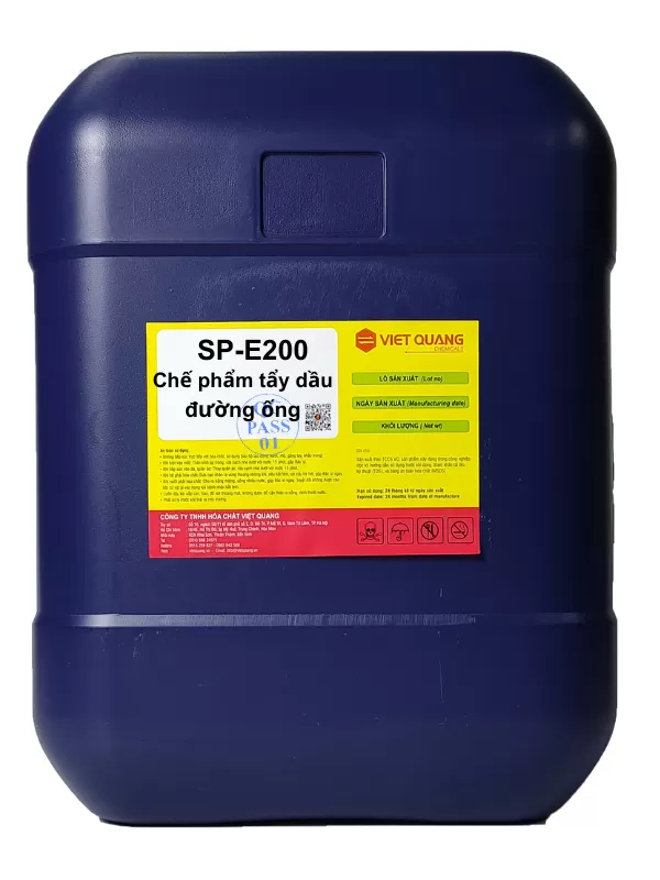 HÓA CHẤT TẨY  CẶN DẦU ĐƯỜNG ỐNG SP-E200