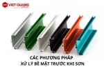 Các phương pháp xử lý bề mặt trước khi sơn